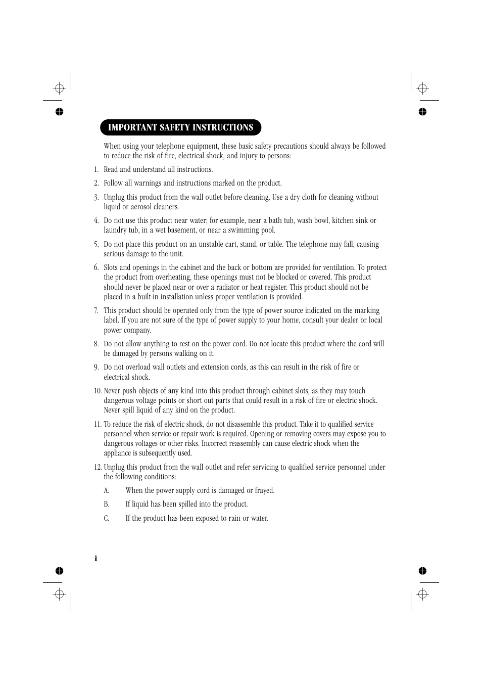 Important safety instructions | Memorex MPH6929 User Manual | Page 4 / 42