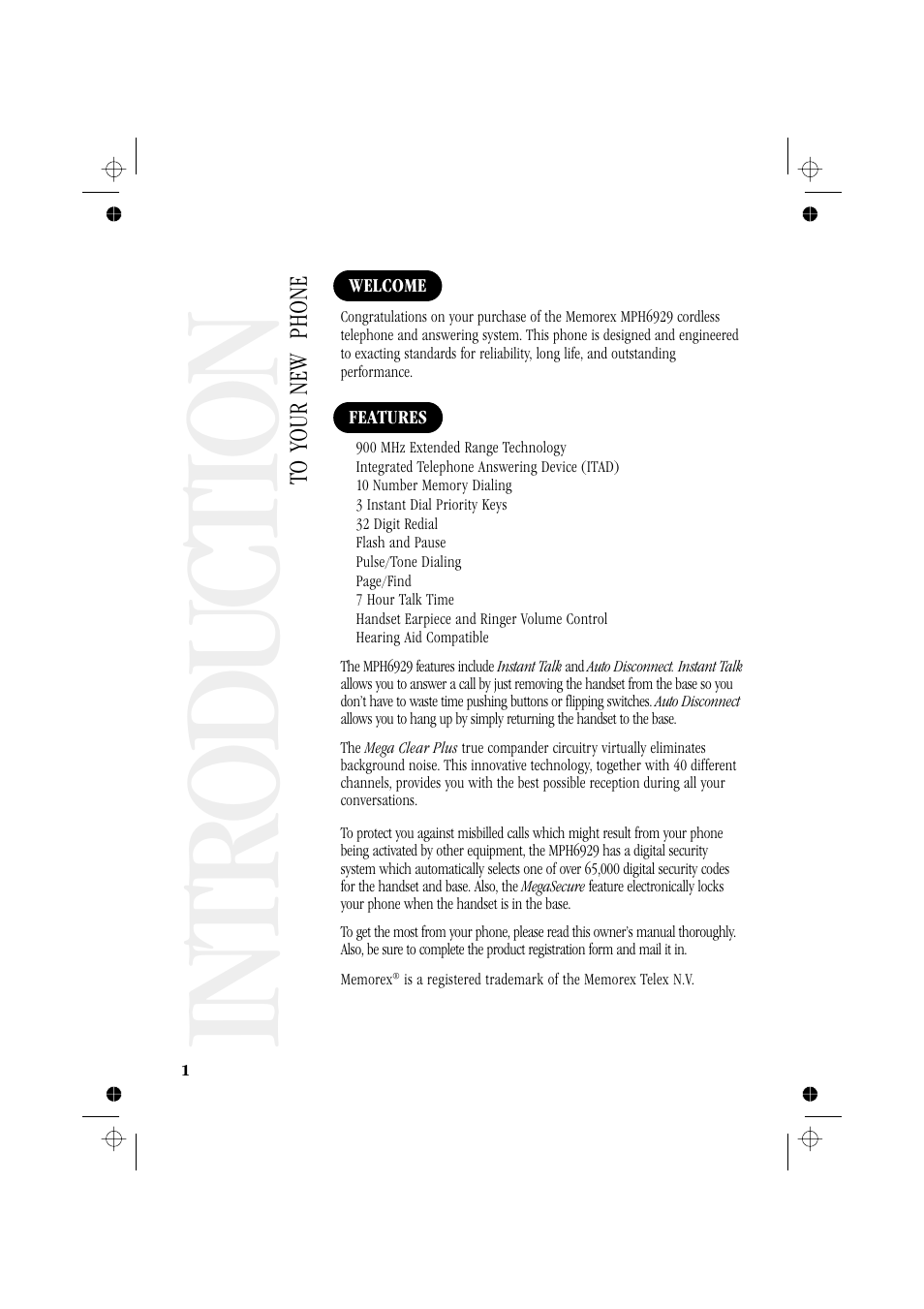 Introduction | Memorex MPH6929 User Manual | Page 6 / 42