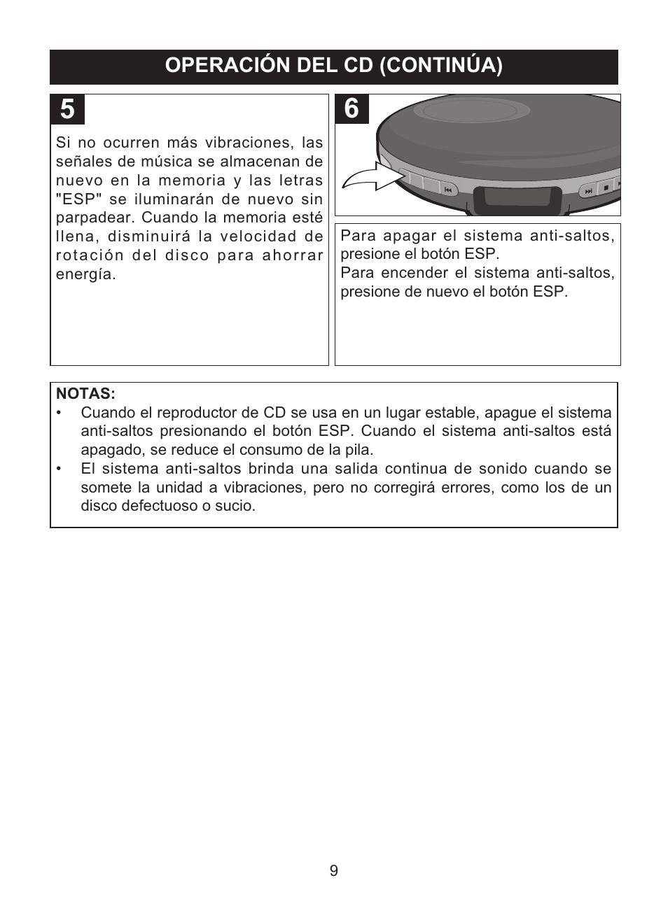 Operación del cd (continúa) | Memorex MD6447 User Manual | Page 25 / 32