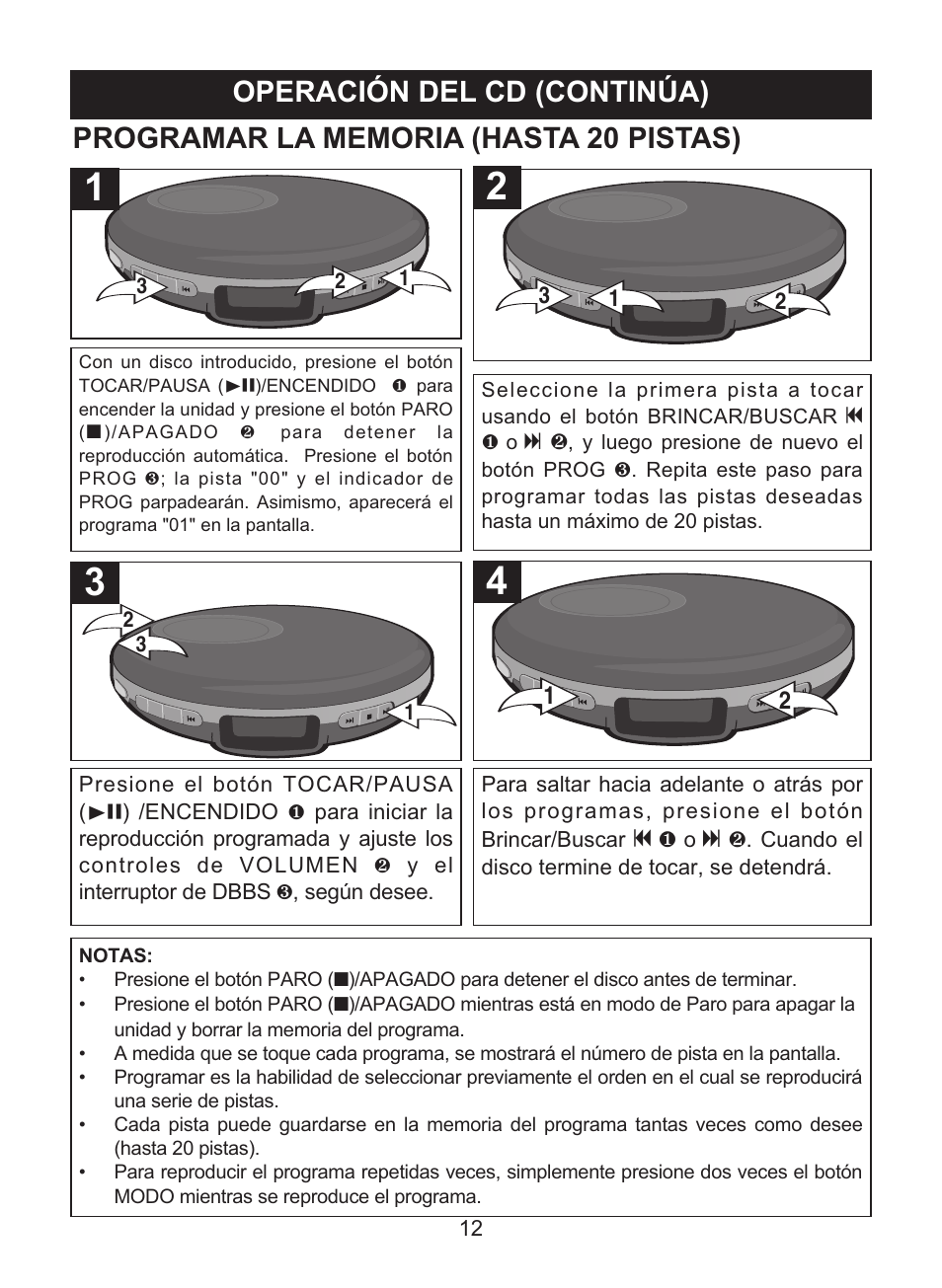 Operación del cd (continúa) | Memorex MD6447 User Manual | Page 28 / 32