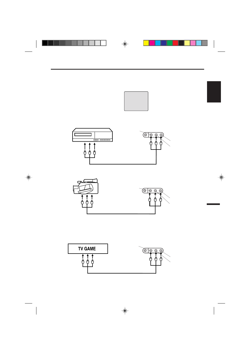 Connections to other equipment, English, Using the audio/video inputs | Memorex MVD2009CB User Manual | Page 43 / 92