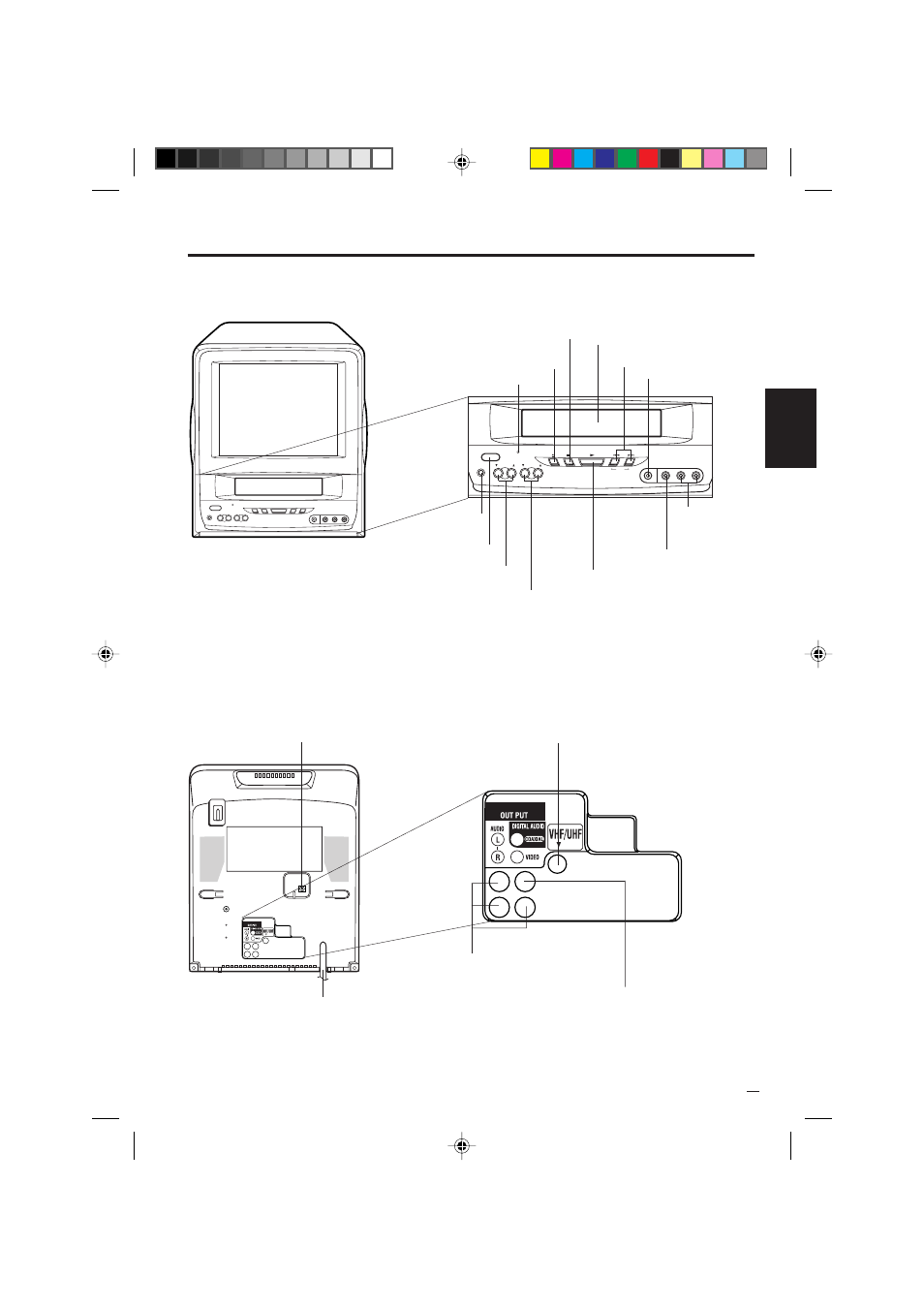 Partes y sus funciones, Esp añol, Delantera trasera | Memorex MVD2009CB User Manual | Page 55 / 92