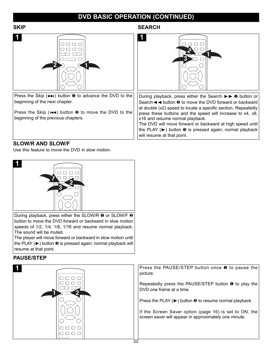 Dvd basic operation (continued) | Memorex MVD2037 User Manual | Page 23 / 36