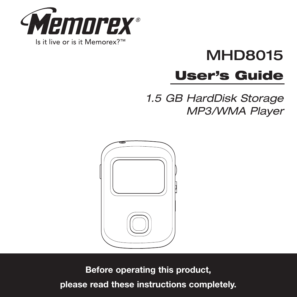 Memorex MHD8015 User Manual | 41 pages