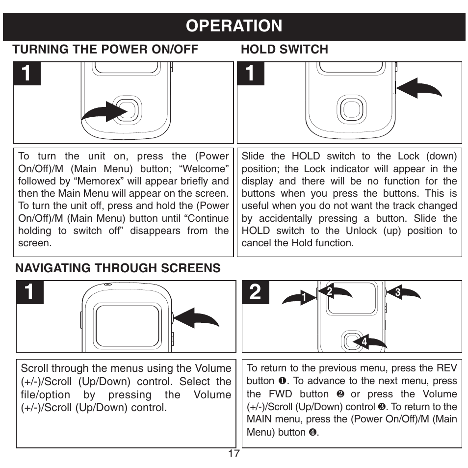 Operation | Memorex MHD8015 User Manual | Page 18 / 41