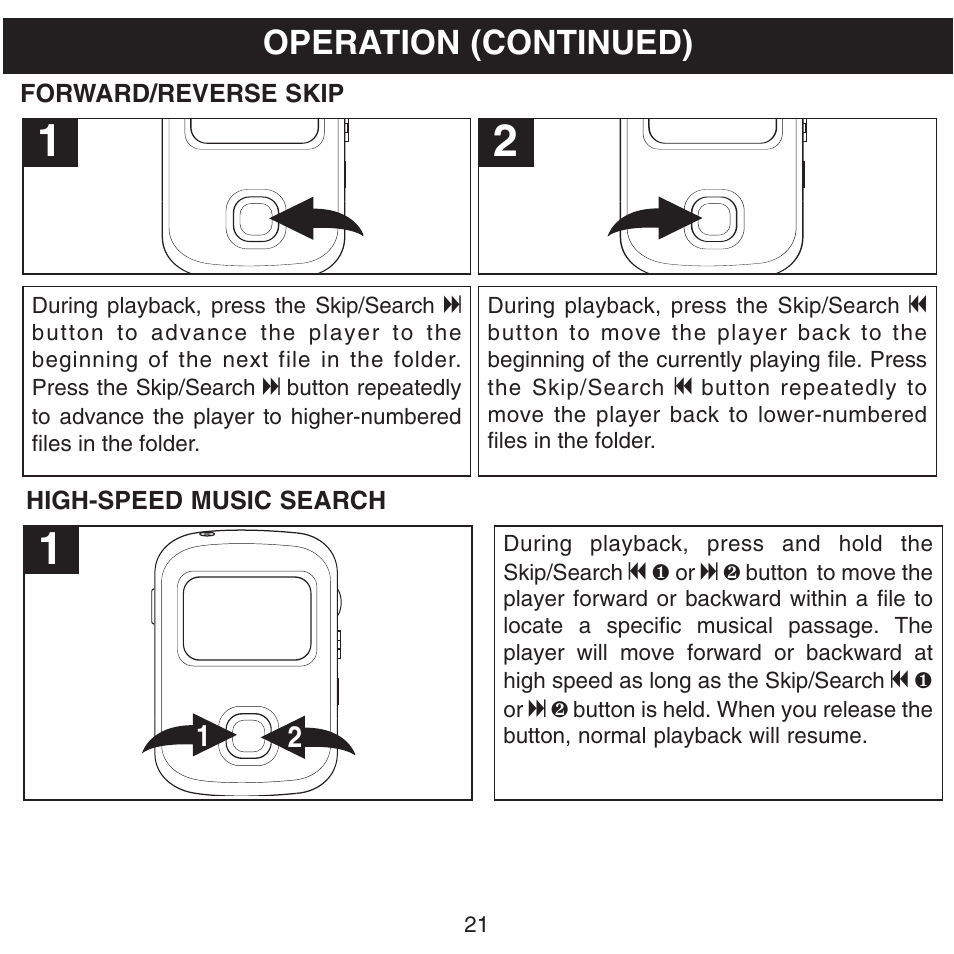 Operation (continued) | Memorex MHD8015 User Manual | Page 22 / 41