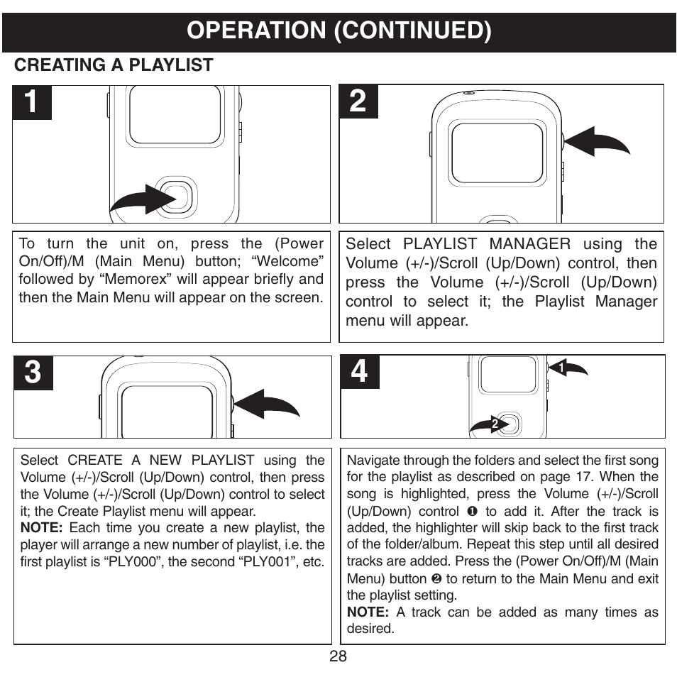 Operation (continued) | Memorex MHD8015 User Manual | Page 29 / 41