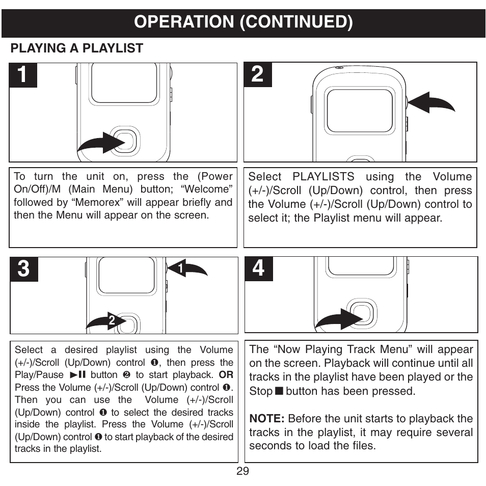 Operation (continued) | Memorex MHD8015 User Manual | Page 30 / 41