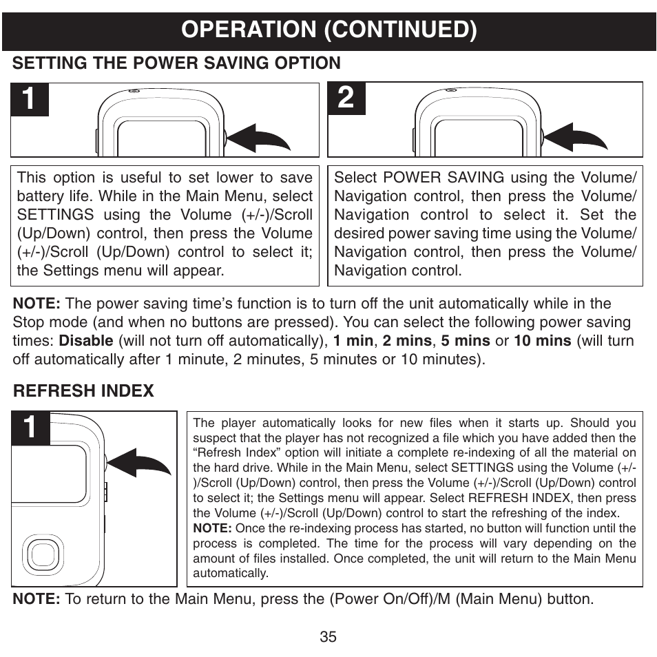Operation (continued) | Memorex MHD8015 User Manual | Page 36 / 41