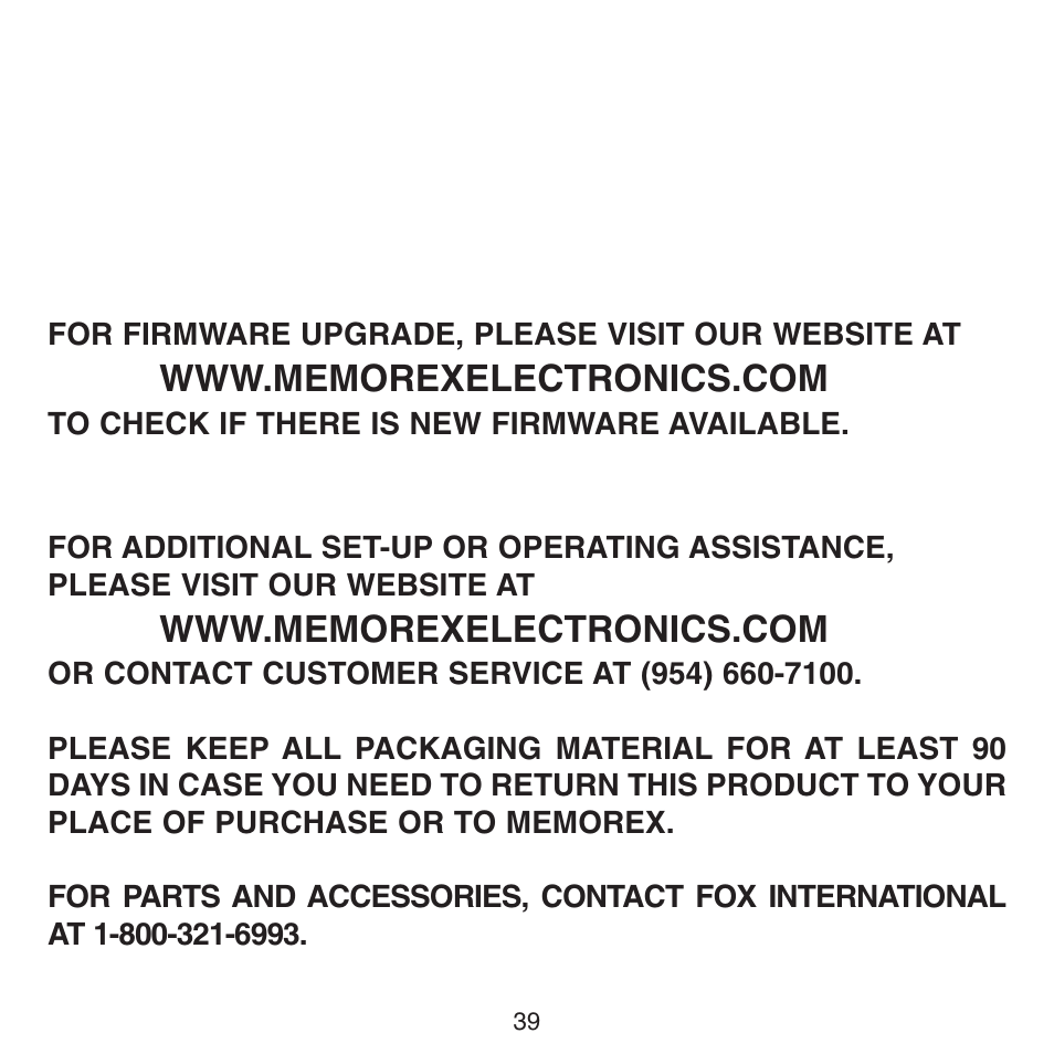 Memorex MHD8015 User Manual | Page 40 / 41