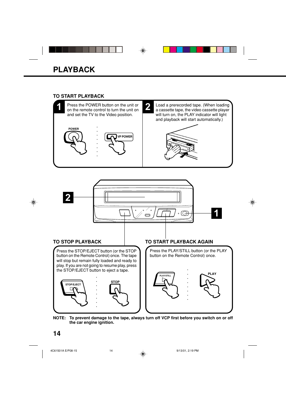 Playback | Memorex MVP0028 User Manual | Page 14 / 21