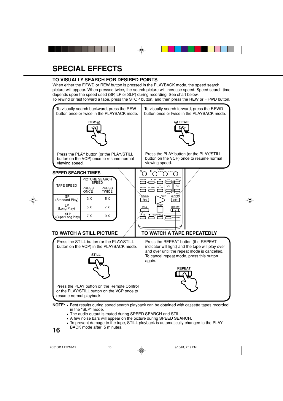 Special effects | Memorex MVP0028 User Manual | Page 16 / 21