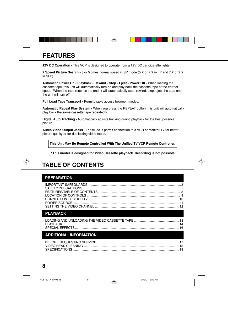 Memorex MVP0028 User Manual | Page 8 / 21