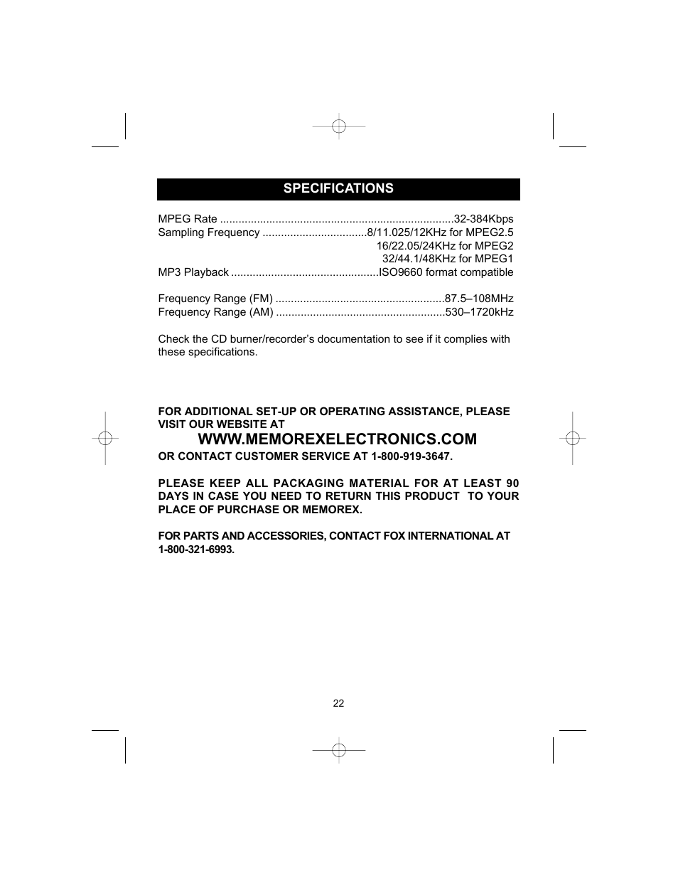 Memorex MPD8846 User Manual | Page 23 / 24