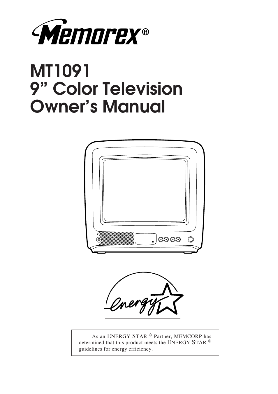 Memorex MT1091 User Manual | 20 pages