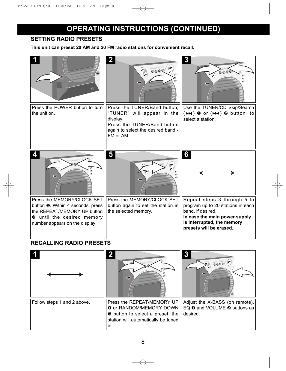 Memorex MX3900 User Manual | Page 9 / 18