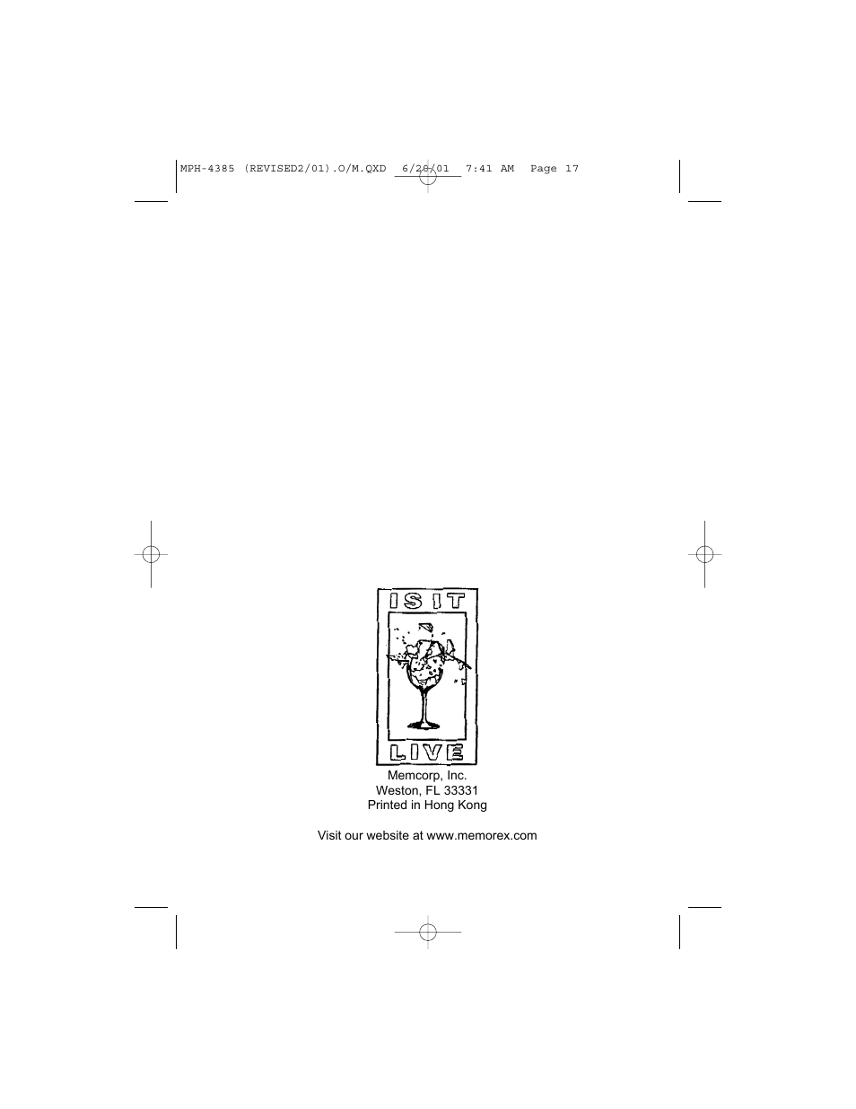 Memorex MPH4385 User Manual | Page 18 / 18