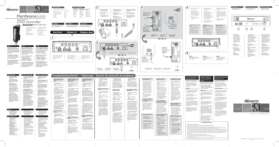 Memorex 8X User Manual | 1 page