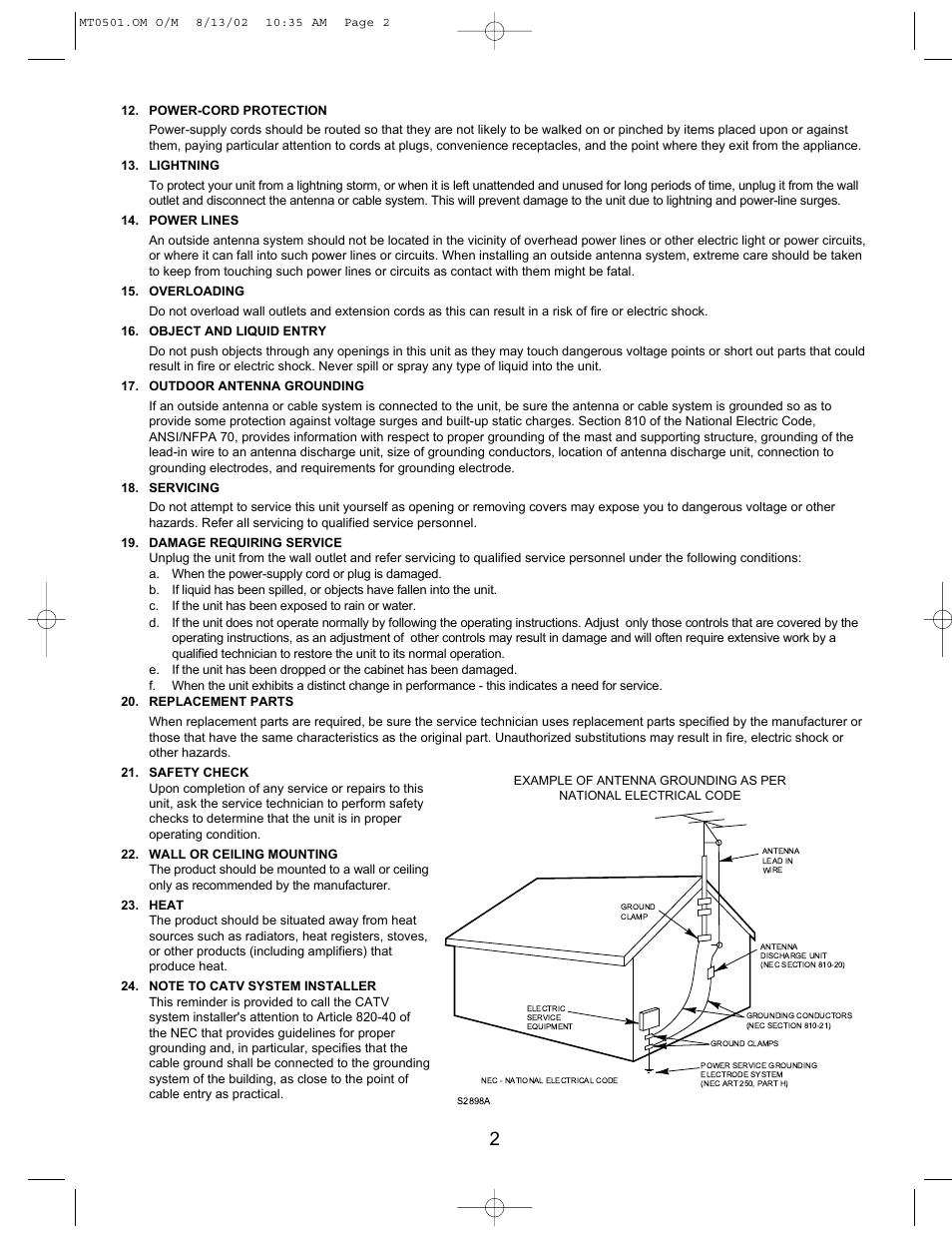 Memorex MT0501 User Manual | Page 3 / 11