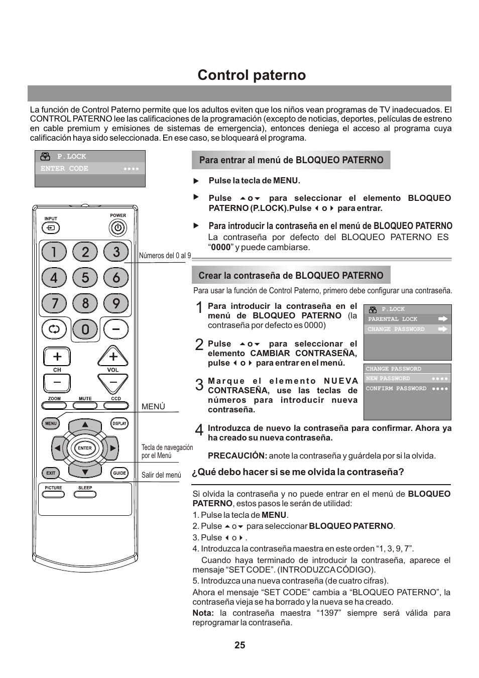 页面 26, Control paterno | Memorex mt2026D User Manual | Page 61 / 71