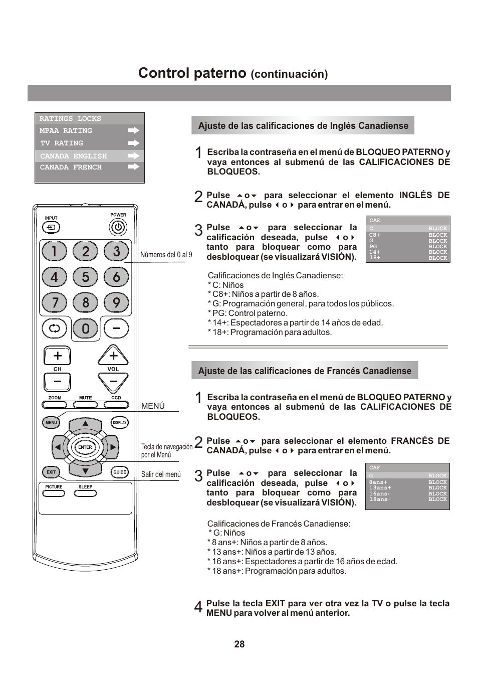 页面 29, Control paterno, Continuación) | Memorex mt2026D User Manual | Page 64 / 71