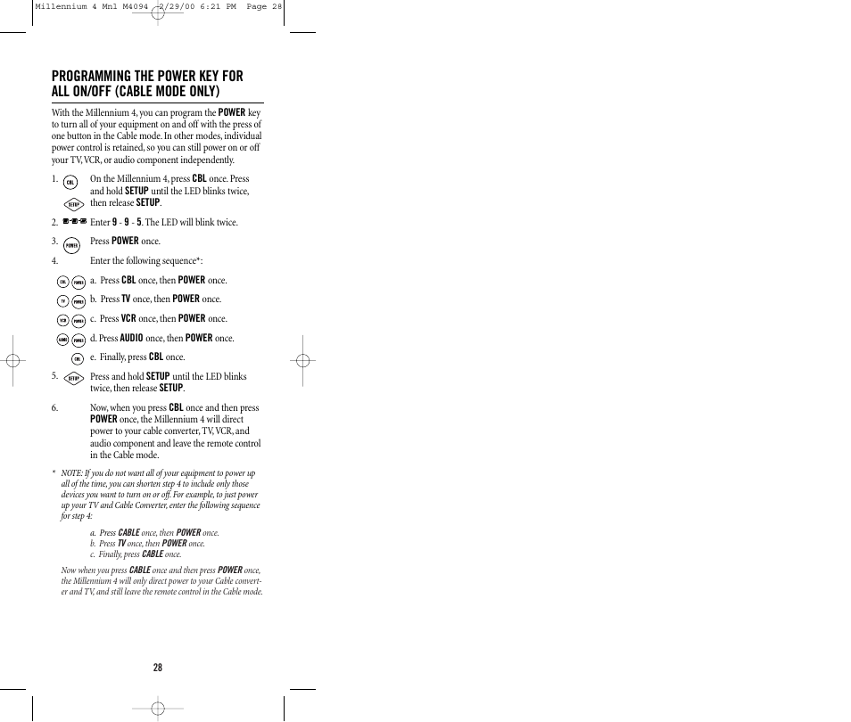 Memorex MILLENNIUM 4 User Manual | Page 28 / 36