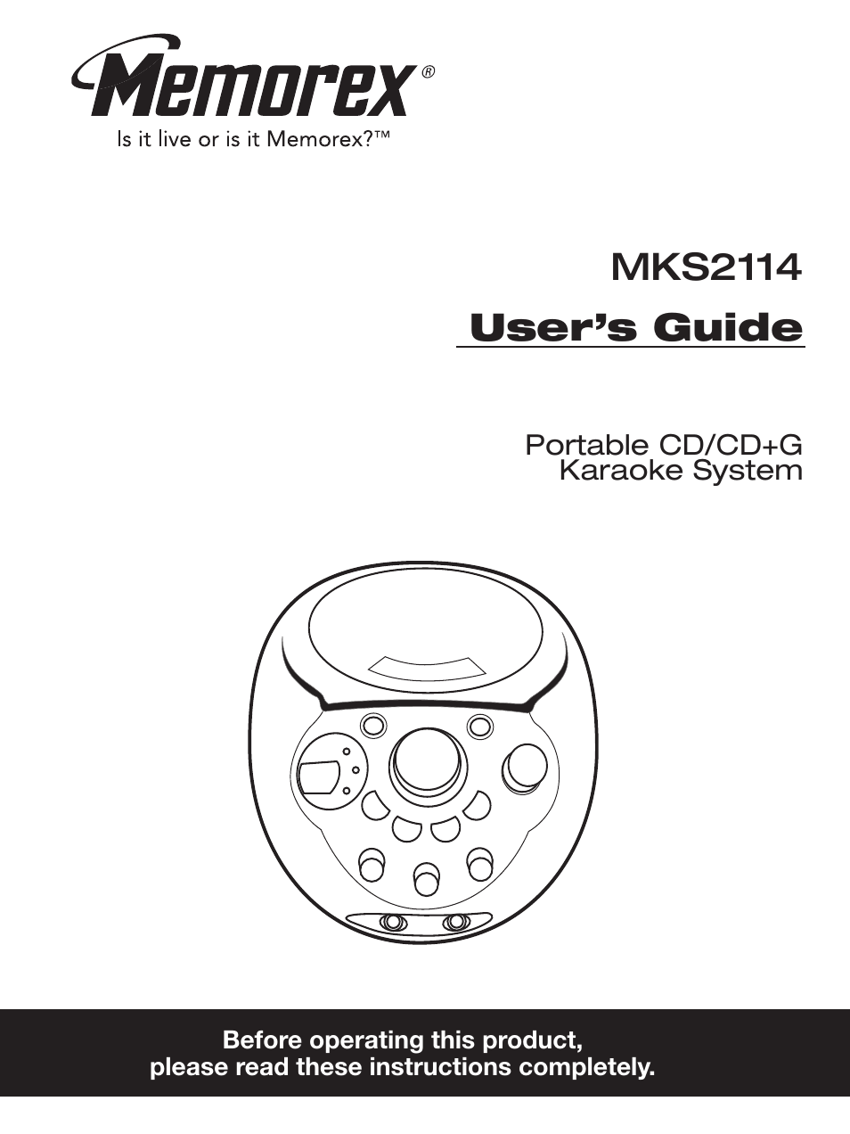 Memorex MKS2114 User Manual | 18 pages