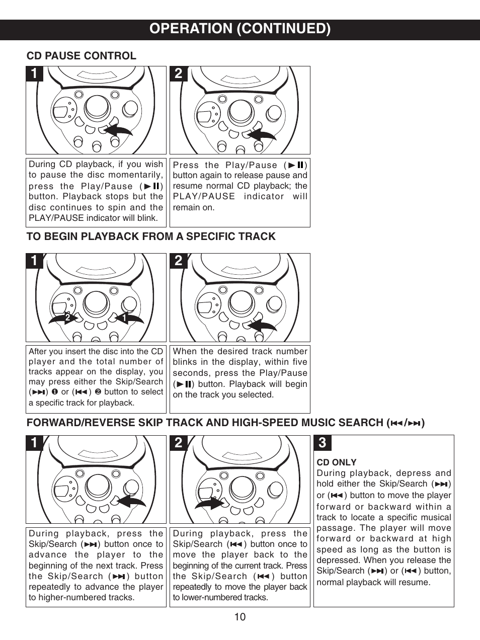 Operation (continued) | Memorex MKS2114 User Manual | Page 11 / 18