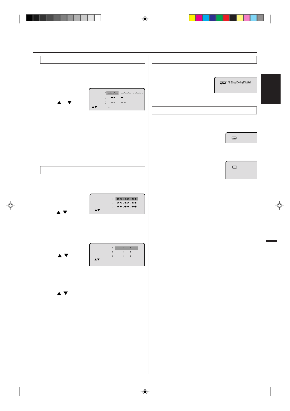 Disc playback operation, English, Locating desired scene | Marking desired scenes, Changing soundtrack language, Subtitles | Memorex MVD4541 User Manual | Page 25 / 68
