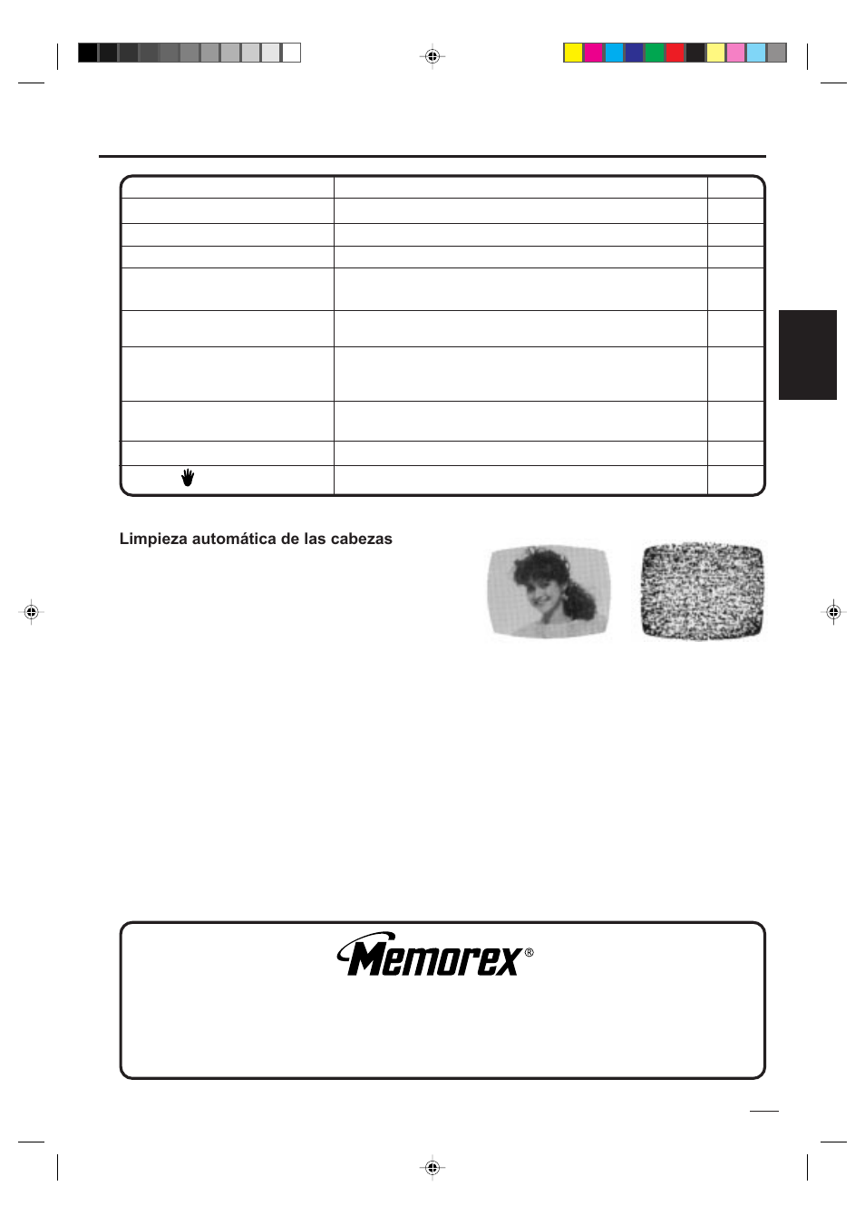 Esp añol, Limpieza de la cabeza de video | Memorex MVD4541 User Manual | Page 67 / 68