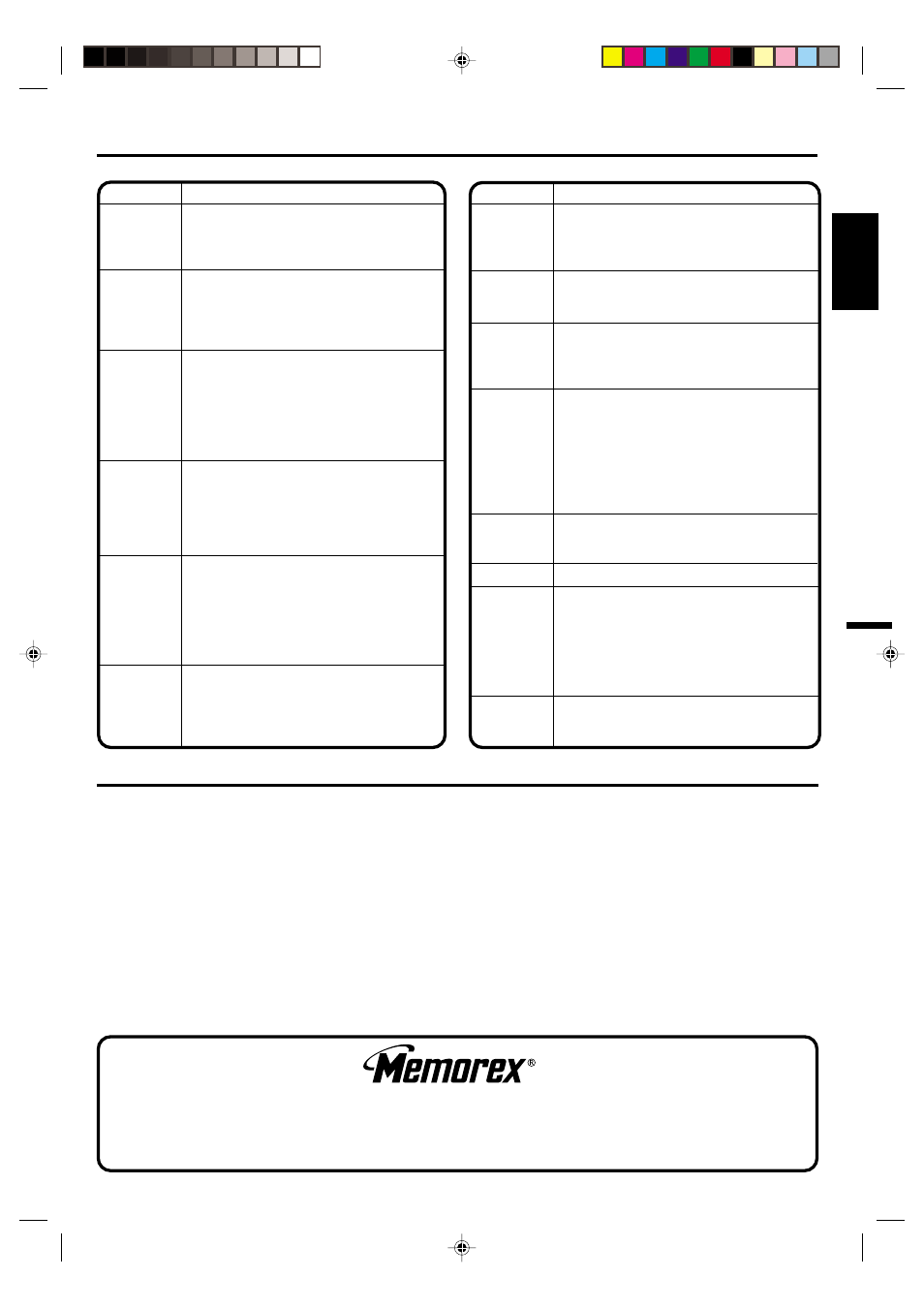 Troubleshooting guide, Specifications, English | Accessory | Memorex MT2252 User Manual | Page 11 / 13