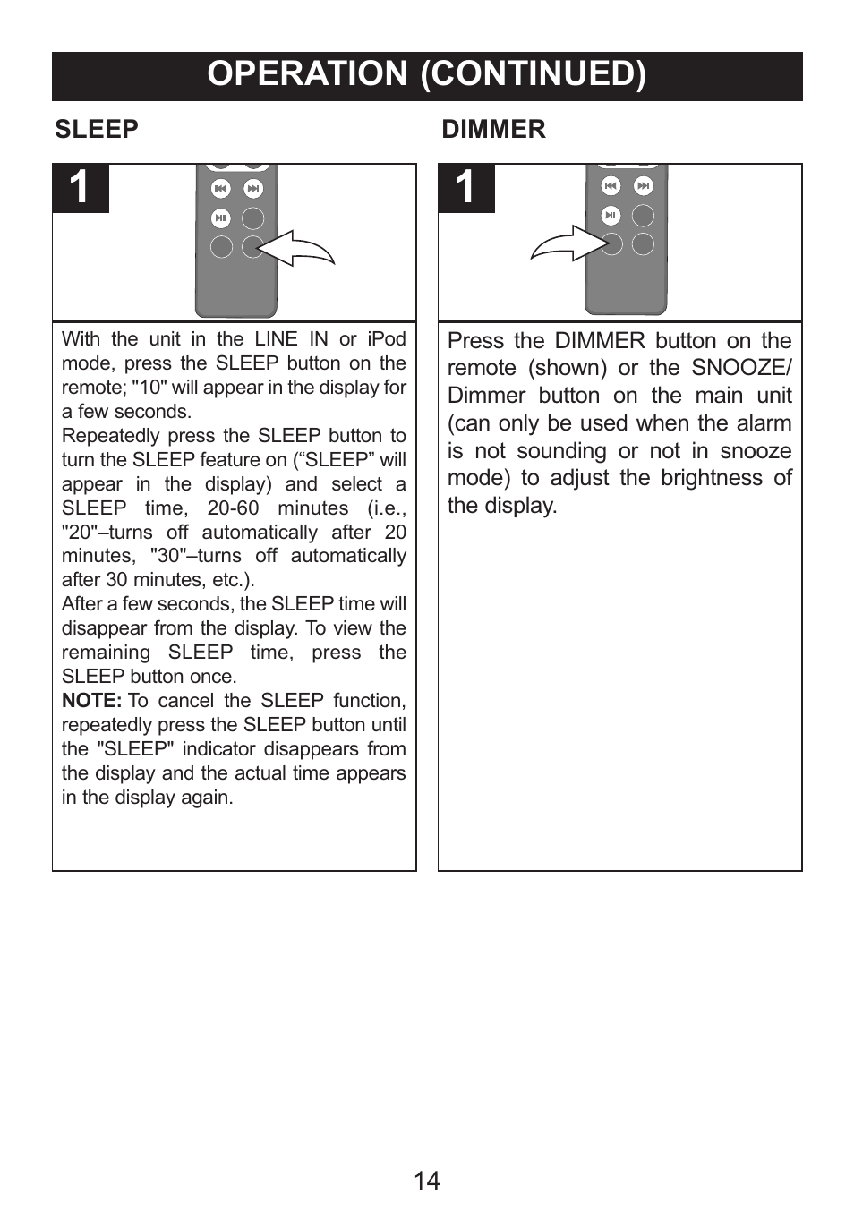 Operation (continued) | Memorex M12001 User Manual | Page 15 / 42