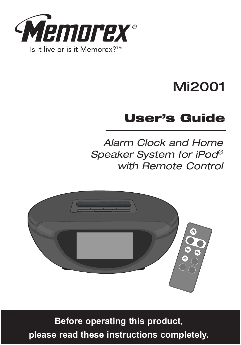 Mi2001, User’s guide | Memorex M12001 User Manual | Page 21 / 42