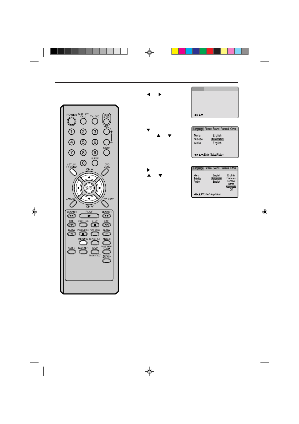 Setting subtitle language | Memorex MVD2113 User Manual | Page 42 / 104