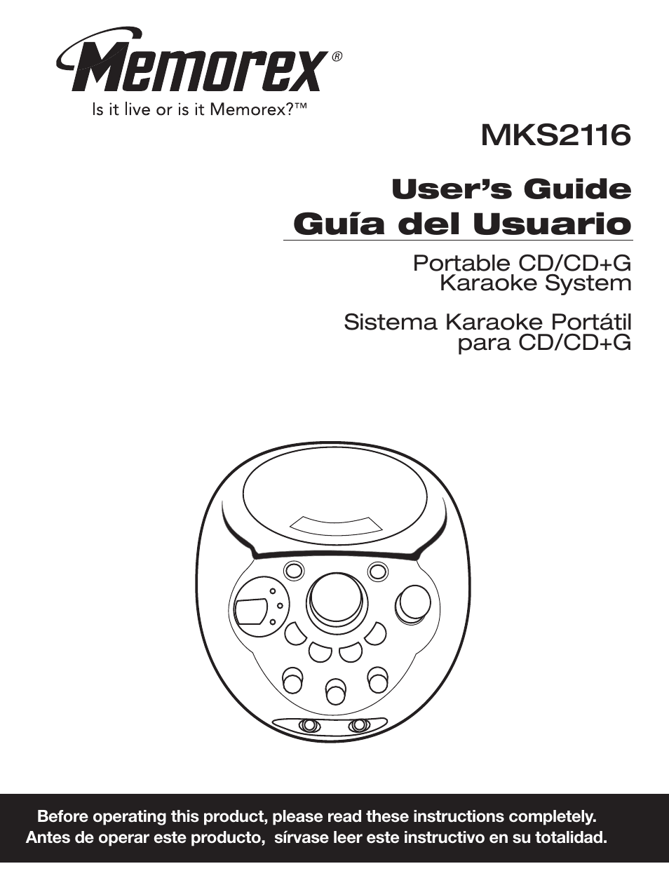 Memorex MKS2116 User Manual | 34 pages