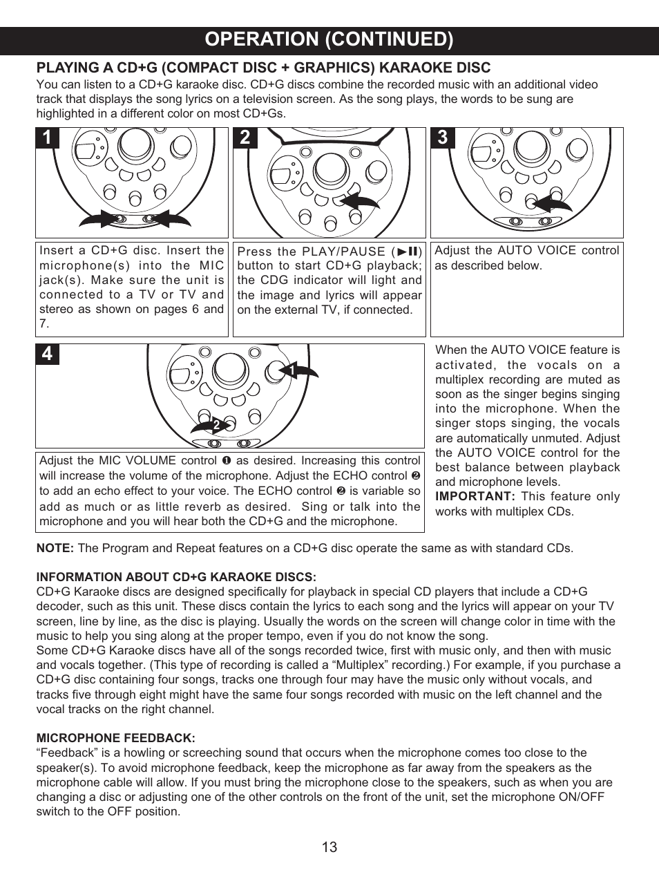 Operation (continued) | Memorex MKS2116 User Manual | Page 14 / 34