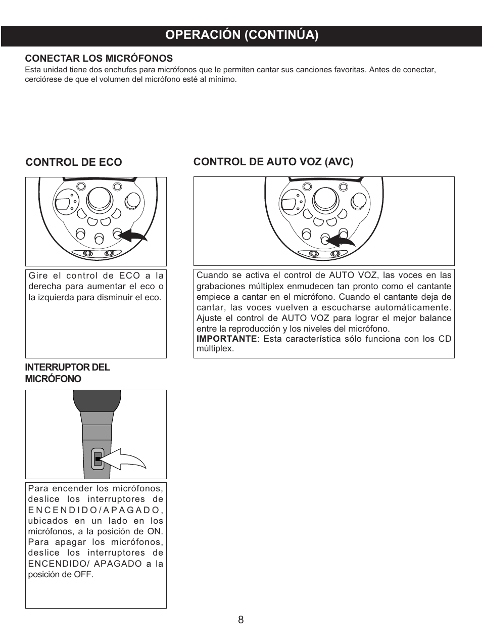 Operación (continúa) | Memorex MKS2116 User Manual | Page 25 / 34