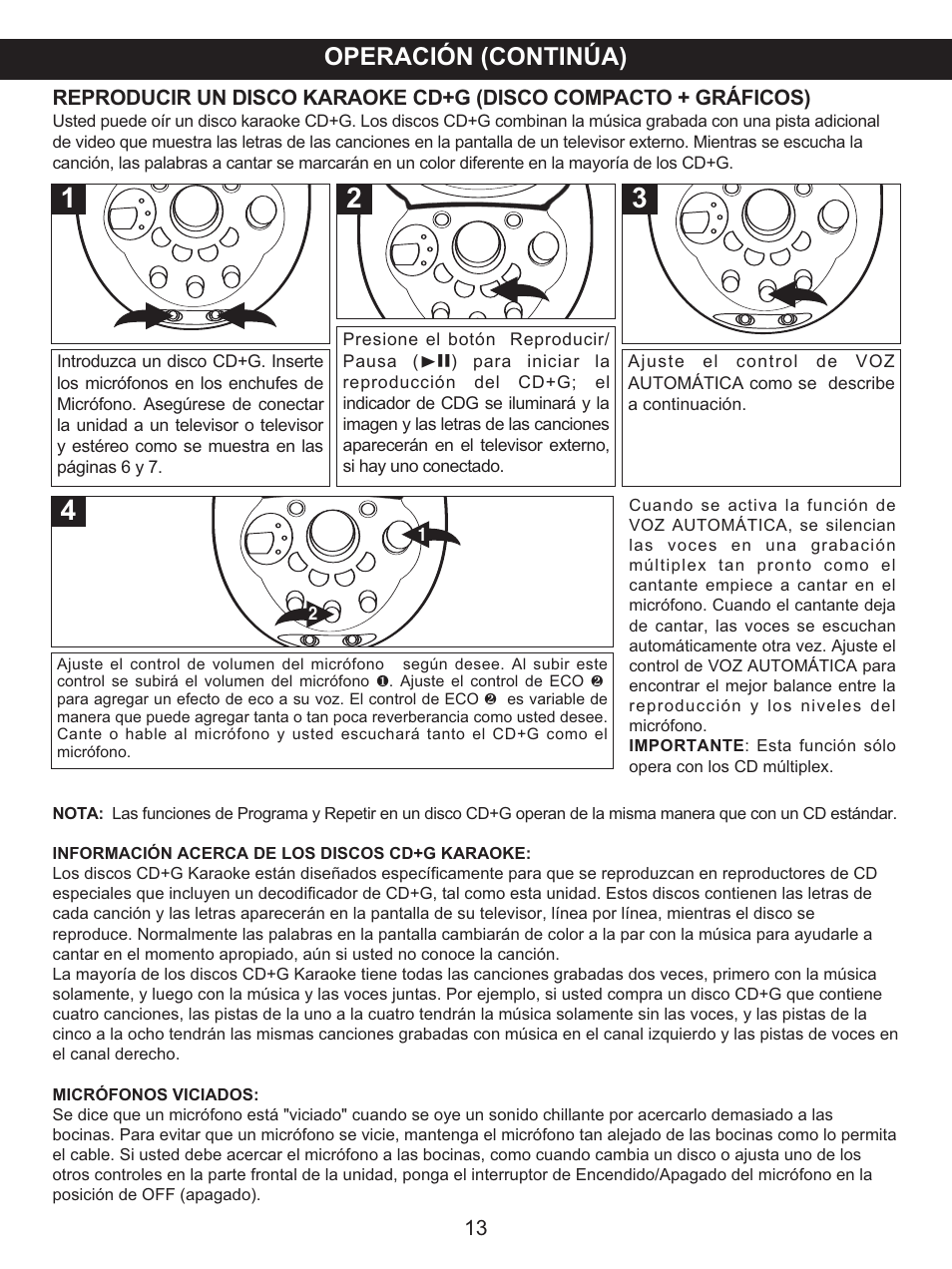 Operación (continúa) | Memorex MKS2116 User Manual | Page 30 / 34