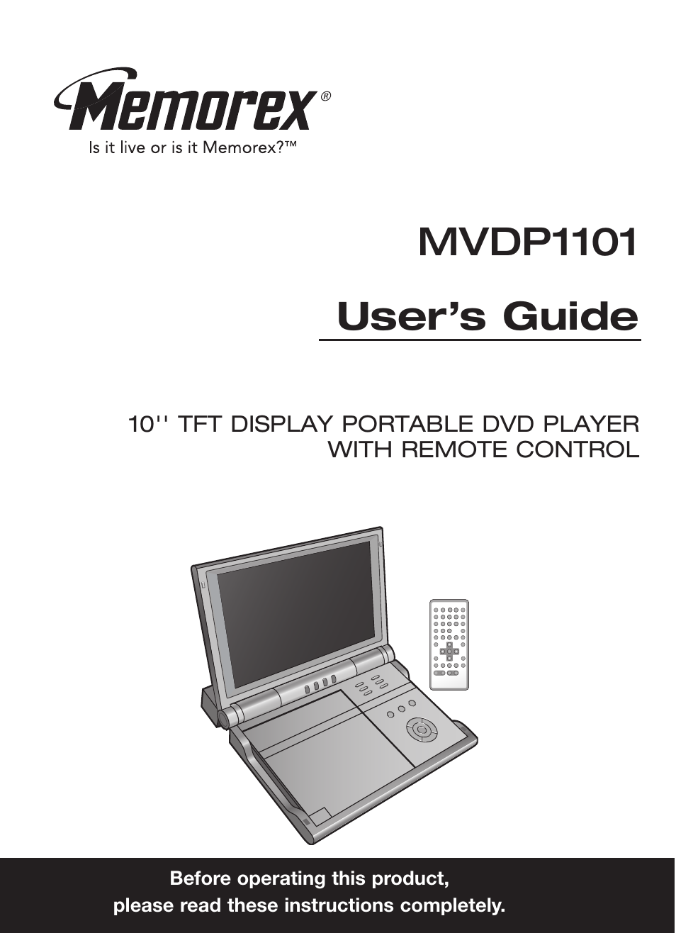 Memorex MVDP1101 User Manual | 44 pages