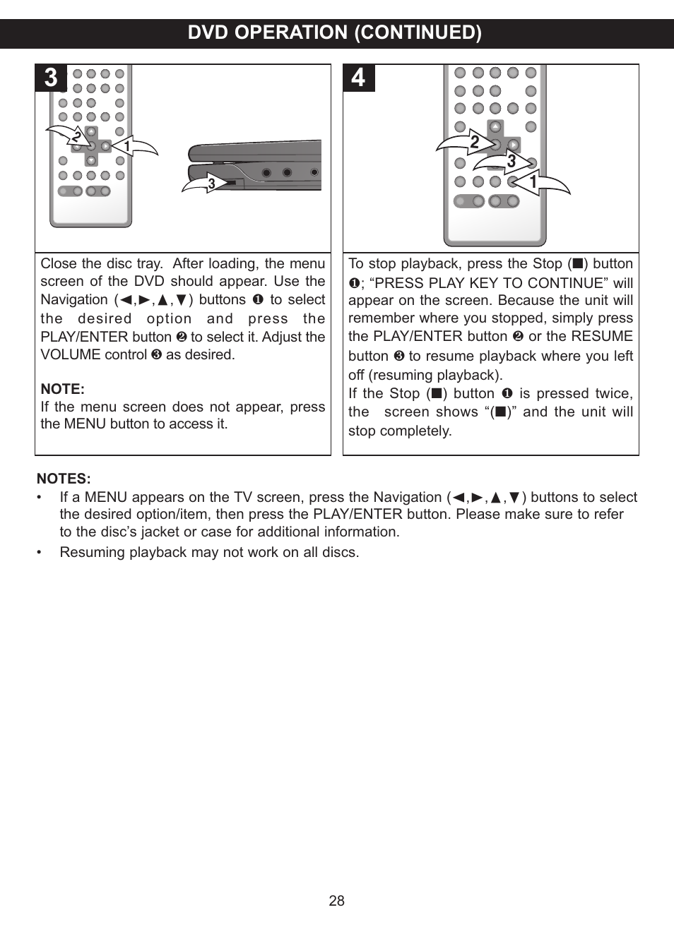 Dvd operation (continued) | Memorex MVDP1101 User Manual | Page 29 / 44