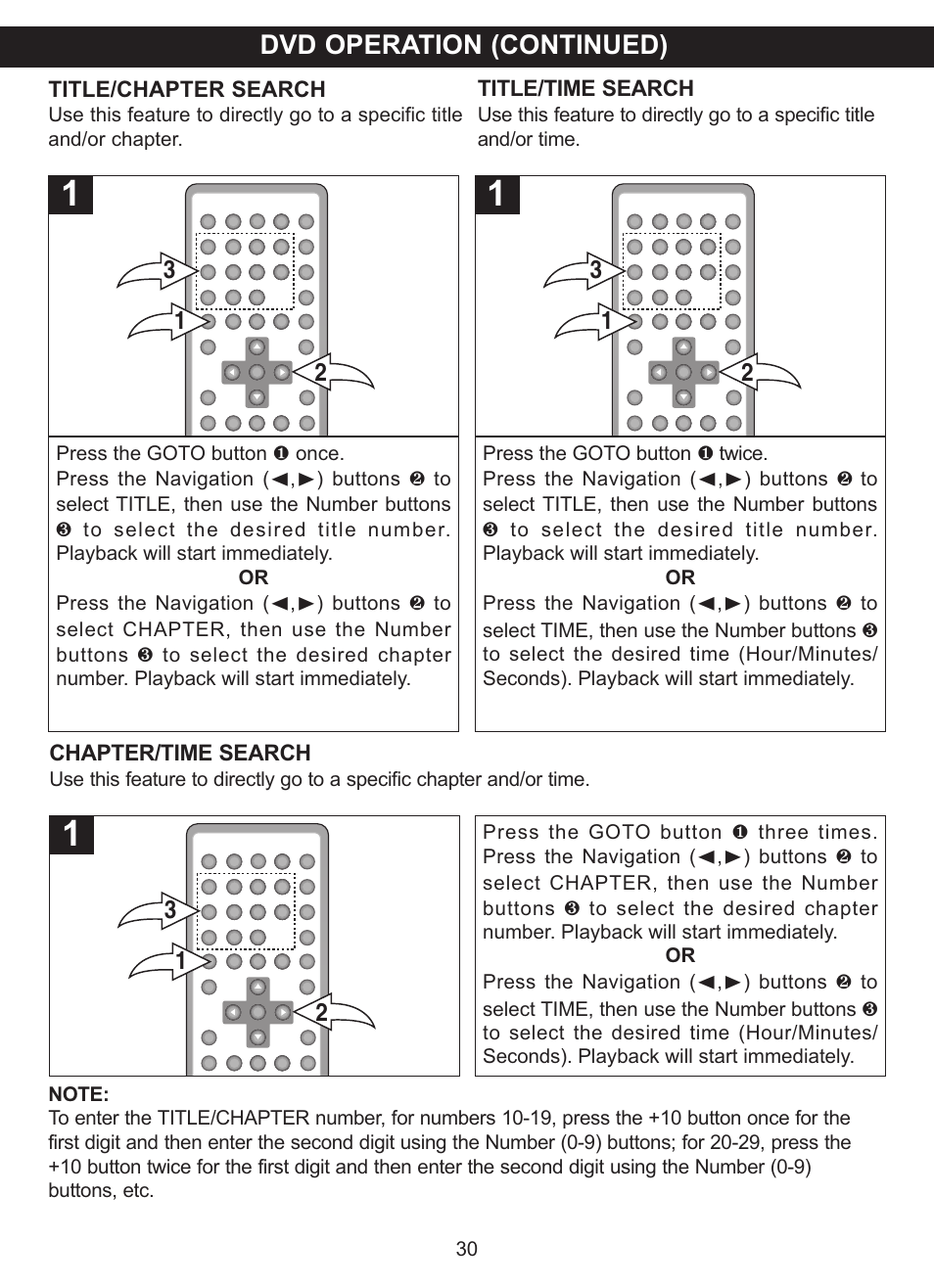 Dvd operation (continued) | Memorex MVDP1101 User Manual | Page 31 / 44