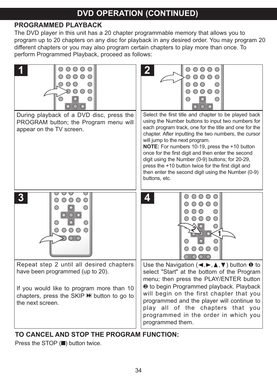 Dvd operation (continued) | Memorex MVDP1101 User Manual | Page 35 / 44