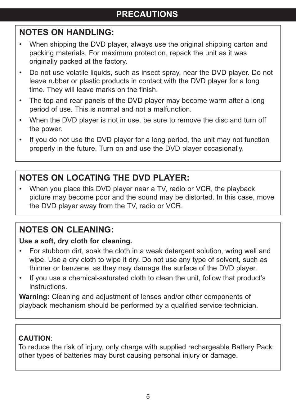 Memorex MVDP1101 User Manual | Page 6 / 44