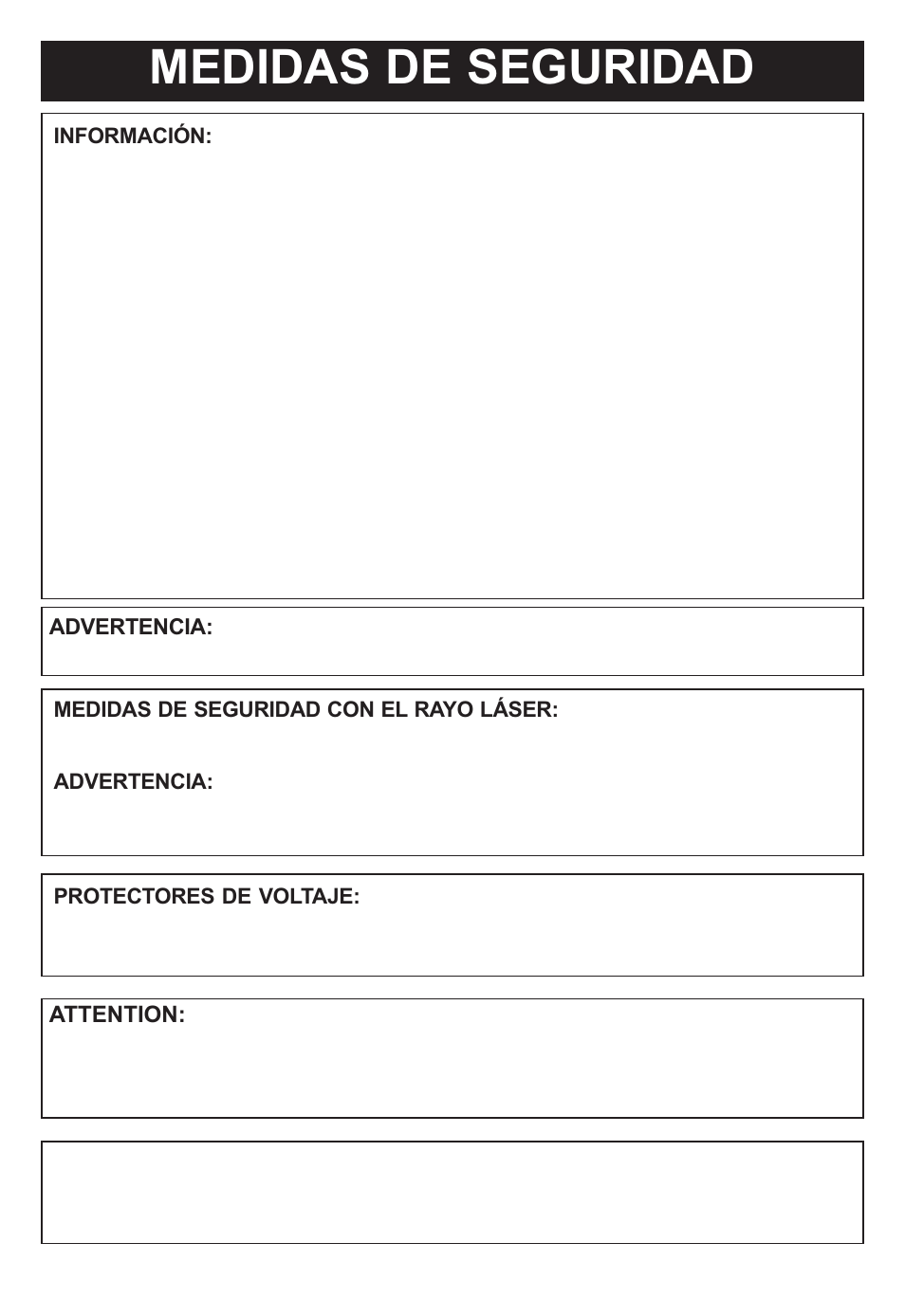 Medidas de seguridad | Memorex MP4047 User Manual | Page 23 / 42