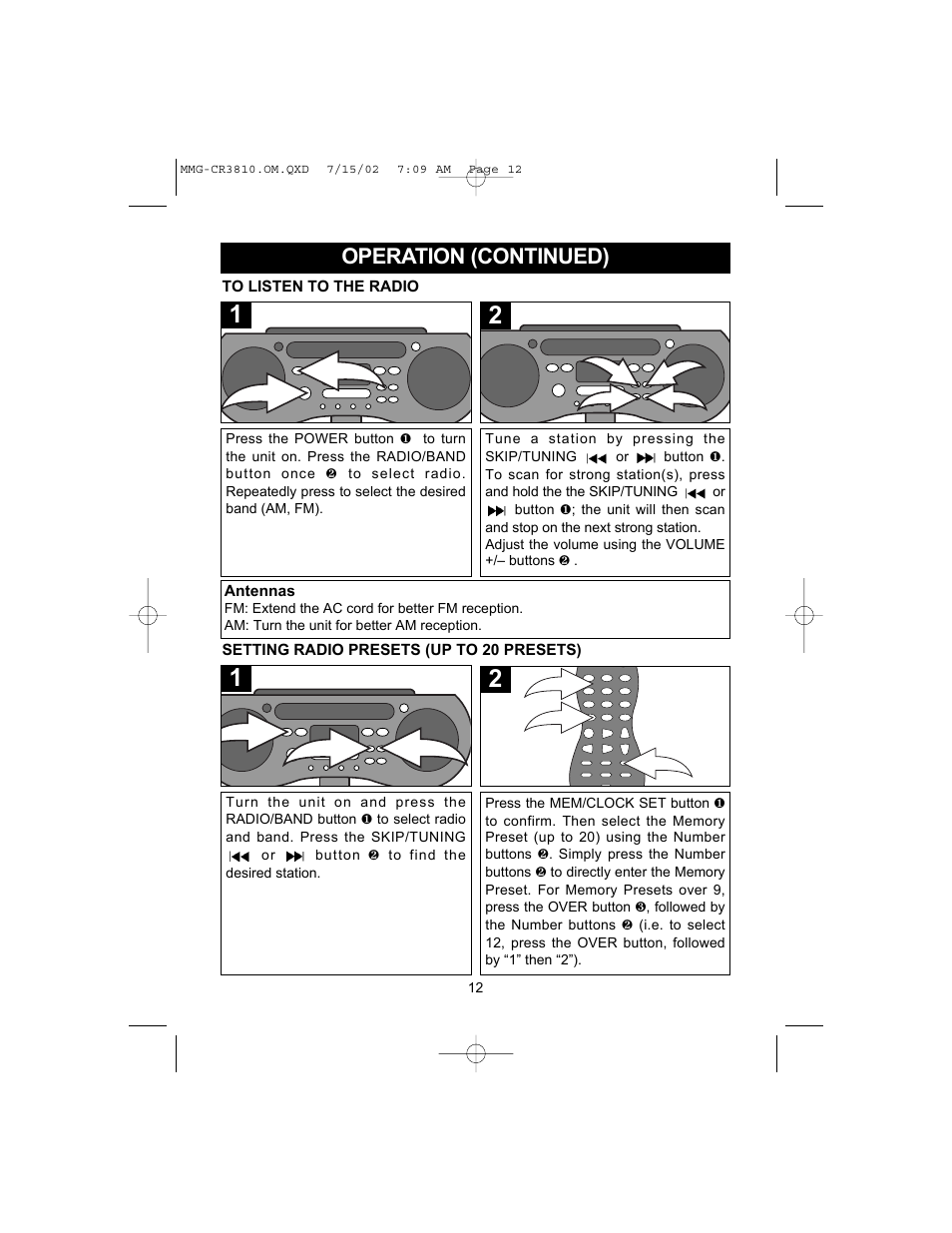 Memorex MMG-CR3810 User Manual | Page 13 / 21