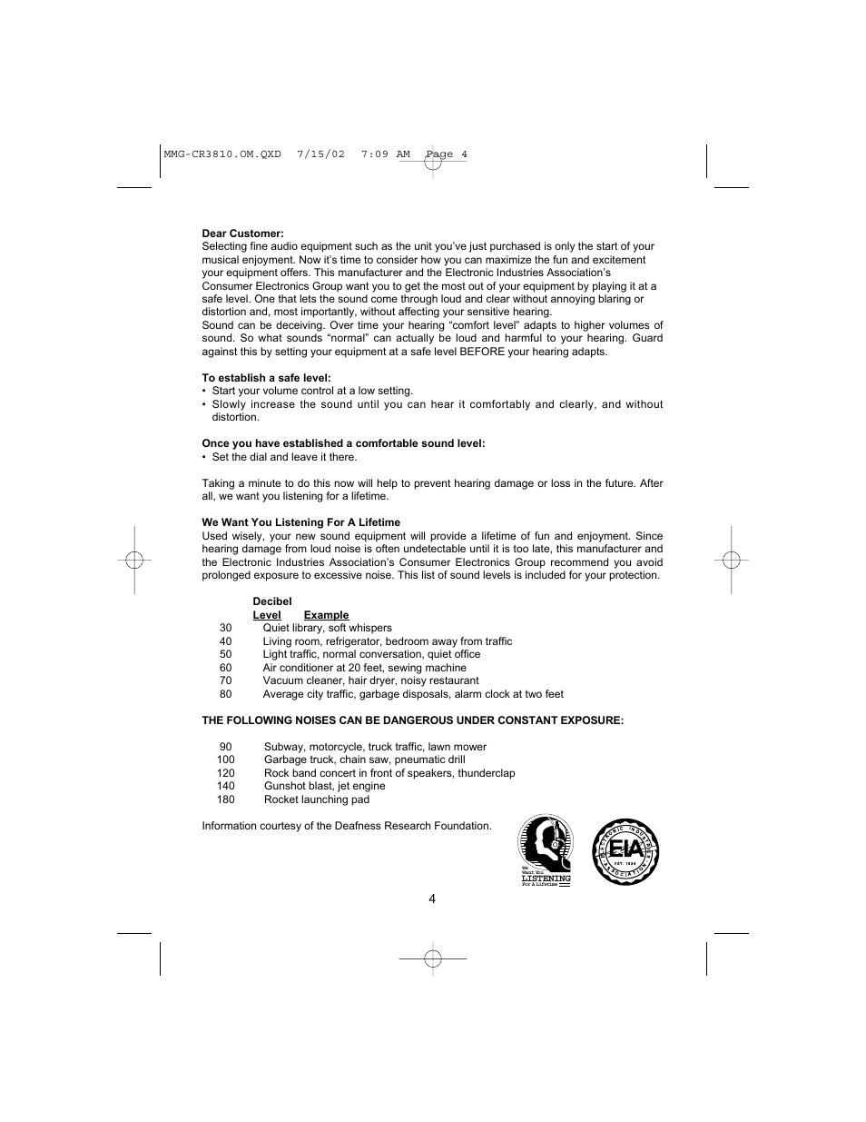 Memorex MMG-CR3810 User Manual | Page 5 / 21
