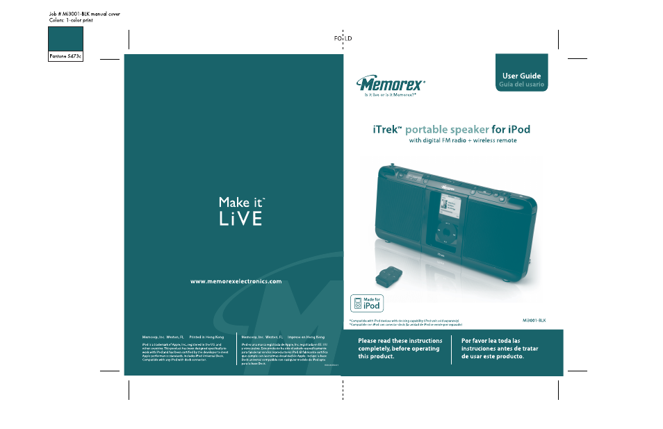 Memorex iTrek Mi3001 User Manual | 36 pages