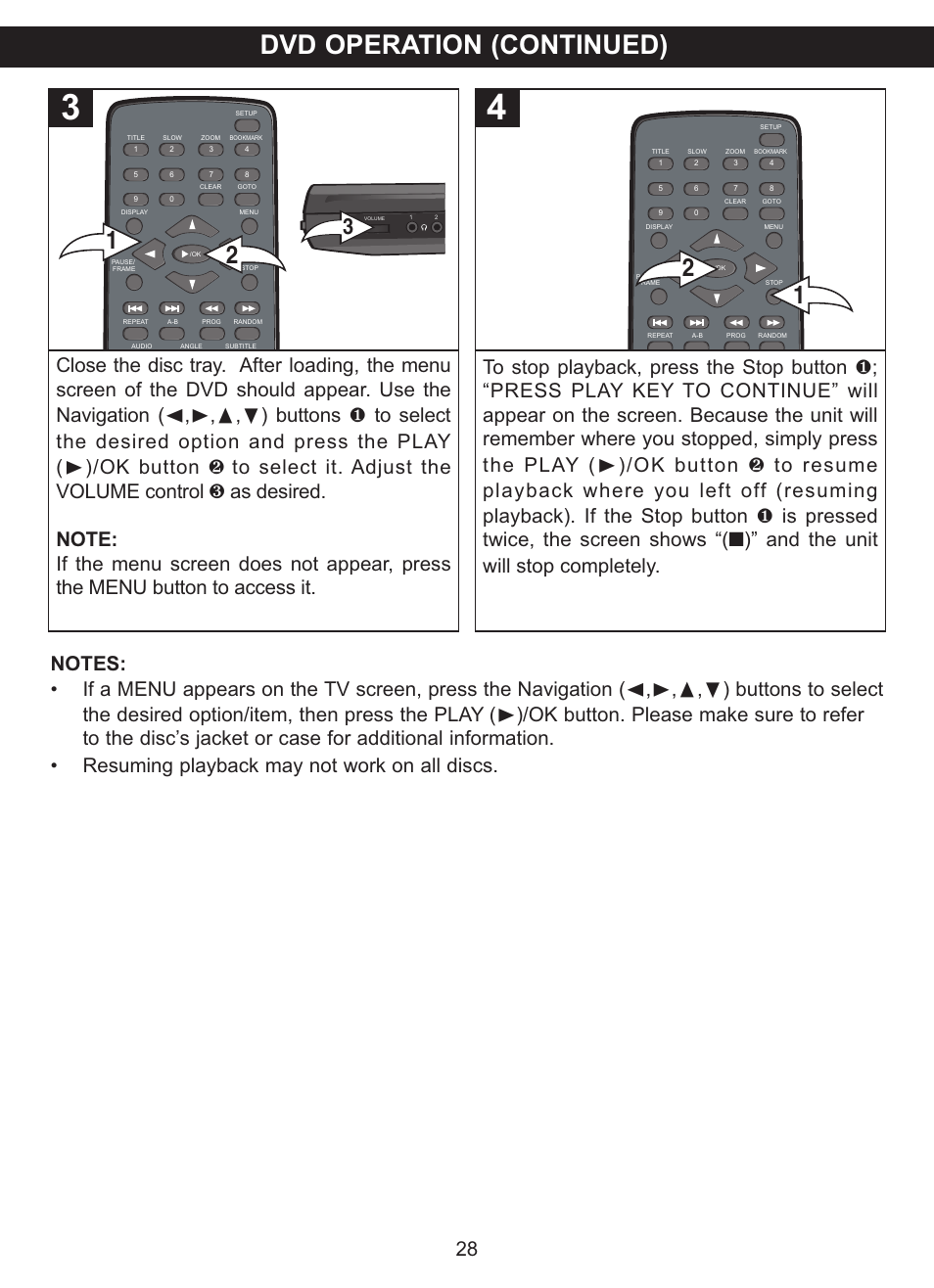 Dvd operation (continued) | Memorex MVDP1102 User Manual | Page 29 / 94