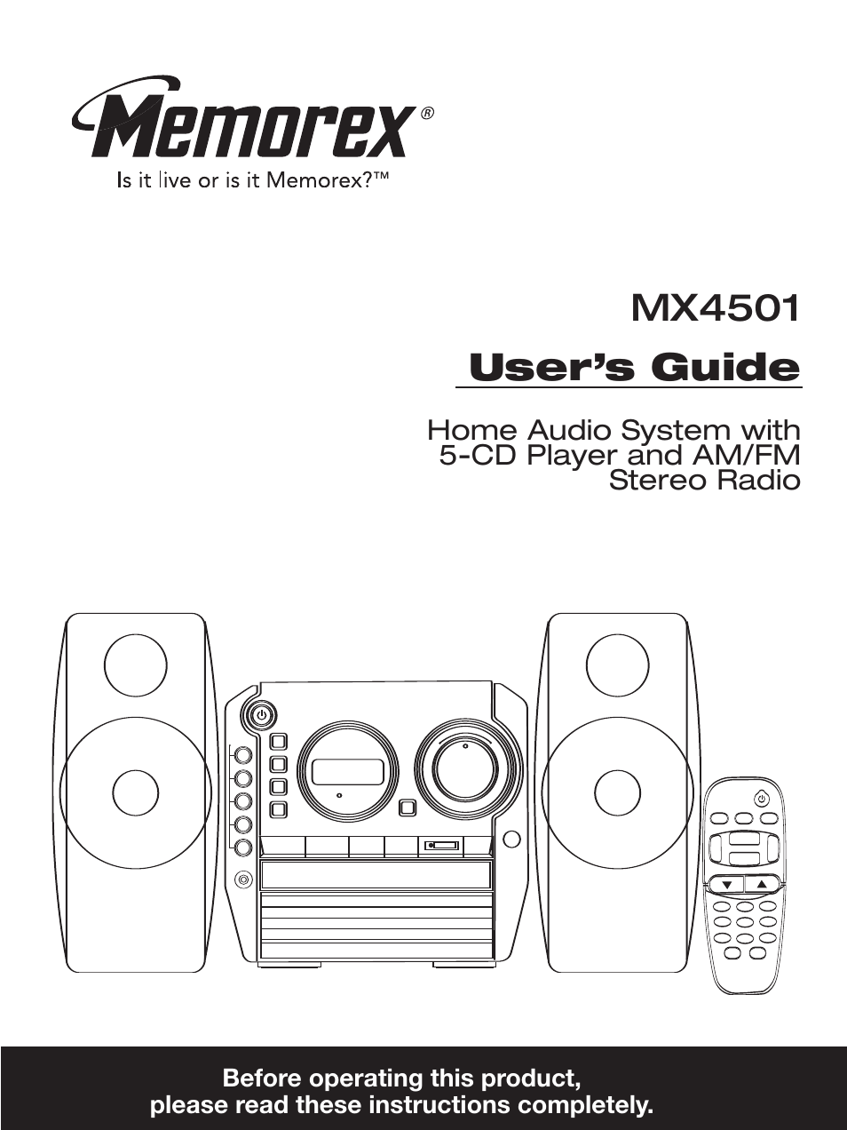 Memorex MX4501 User Manual | 20 pages