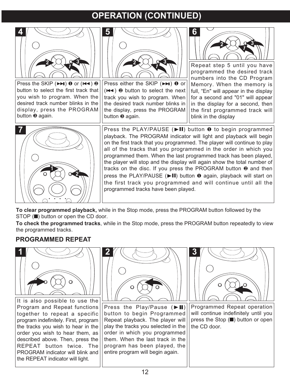 Operation (continued) | Memorex MKS2115 User Manual | Page 13 / 38